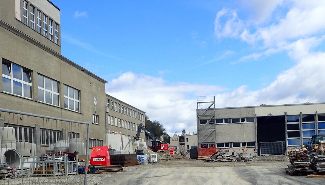Erschütterungsüberwachung während Rückbau